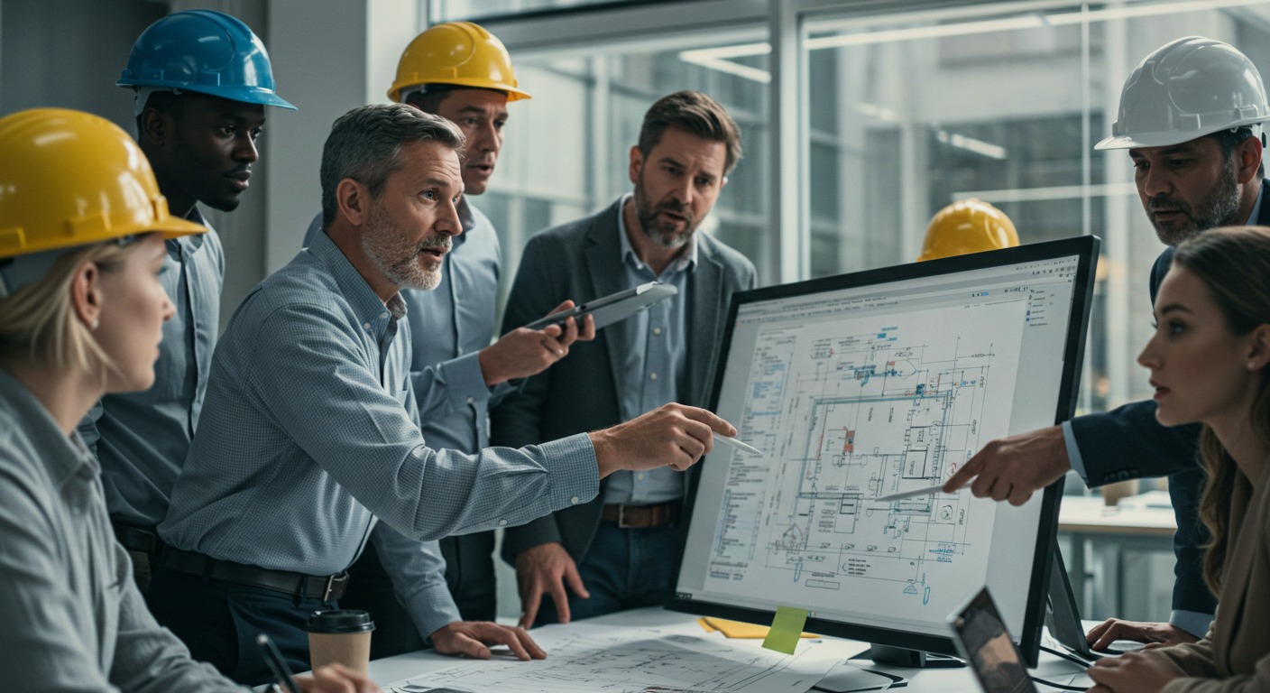 A construction management dashboard with analytics
